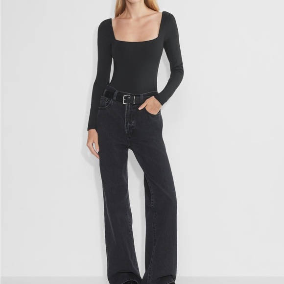 NWT Aritzia Contour Full Squareneck Longsleeve Bodysuit M - Picture 4 of 7